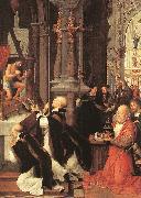 ISENBRANT, Adriaen Mass of St Gregory sf USA oil painting artist